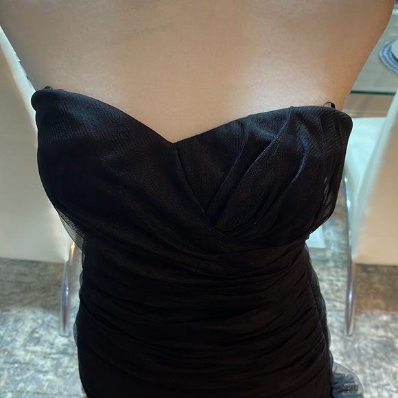 Women’s short black dress - Picture 2 of 8